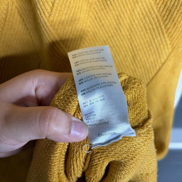 Free People Kristy Sweater Midi Dress Fade Yellow Size M - Picture 7 of 7